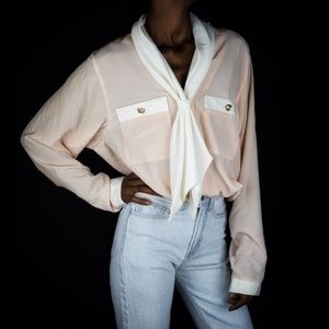 Work It Girl 1980s Vintage Blouse